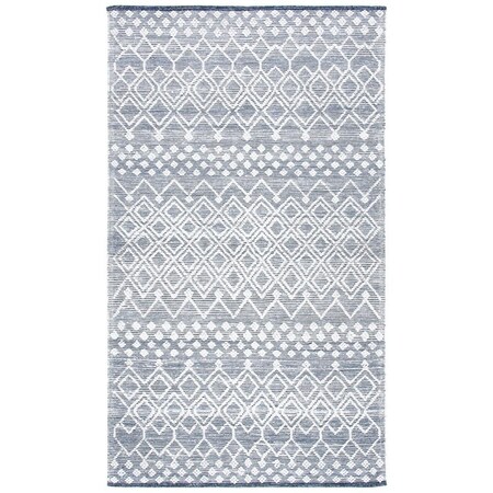 Safavieh 6 x 9 ft. Natura Global Rectangle Hand Woven Rug Charcoal & Ivory NAT575H-6
